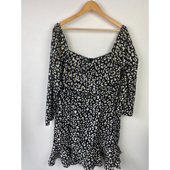 Boohoo Dresses & Skirts - Boohoo Size 18 Women's Dress Cocktail Party Animal Print Knee Length